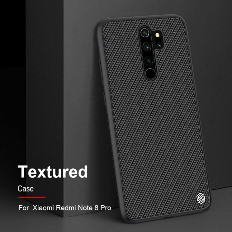 Защитный чехол NILLKIN Textured Hybrid для Xiaomi Redmi Note 8 Pro - Black: фото 3 из 10