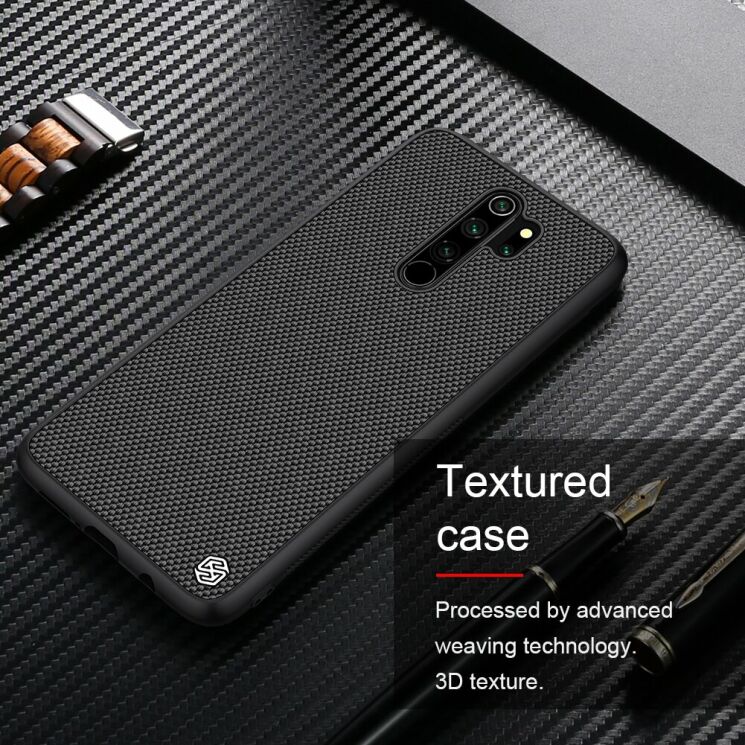 Защитный чехол NILLKIN Textured Hybrid для Xiaomi Redmi Note 8 Pro - Black: фото 6 из 10