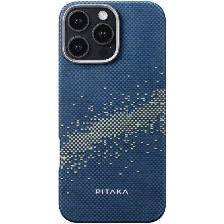 Защитный чехол Pitaka Tactile Woven Case StarPeak для Apple iPhone 16 Pro Max KI1602PMYG - Milky Way Galaxy: фото 2 из 11