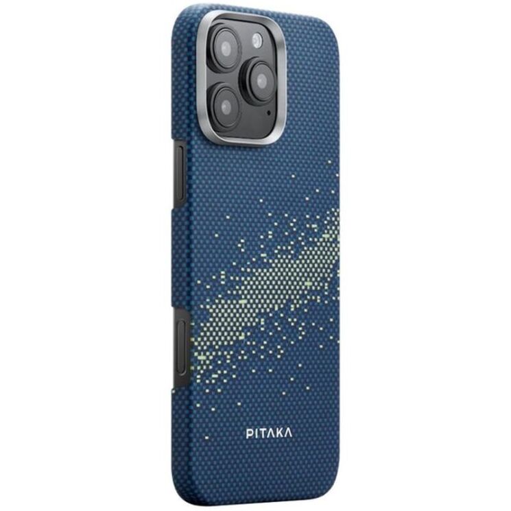 Защитный чехол Pitaka Tactile Woven Case StarPeak для Apple iPhone 16 Pro Max KI1602PMYG - Milky Way Galaxy: фото 3 из 11