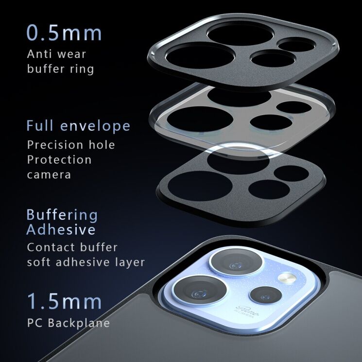 Защитный чехол Reframe Clear Bound для OPPO Reno 15 F/FS - Transparent: фото 7 из 7