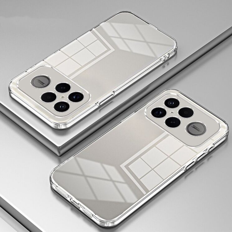 Защитный чехол Reframe Electroplating Frame для Xiaomi Poco F8 Ultra - Transparent: фото 2 из 7