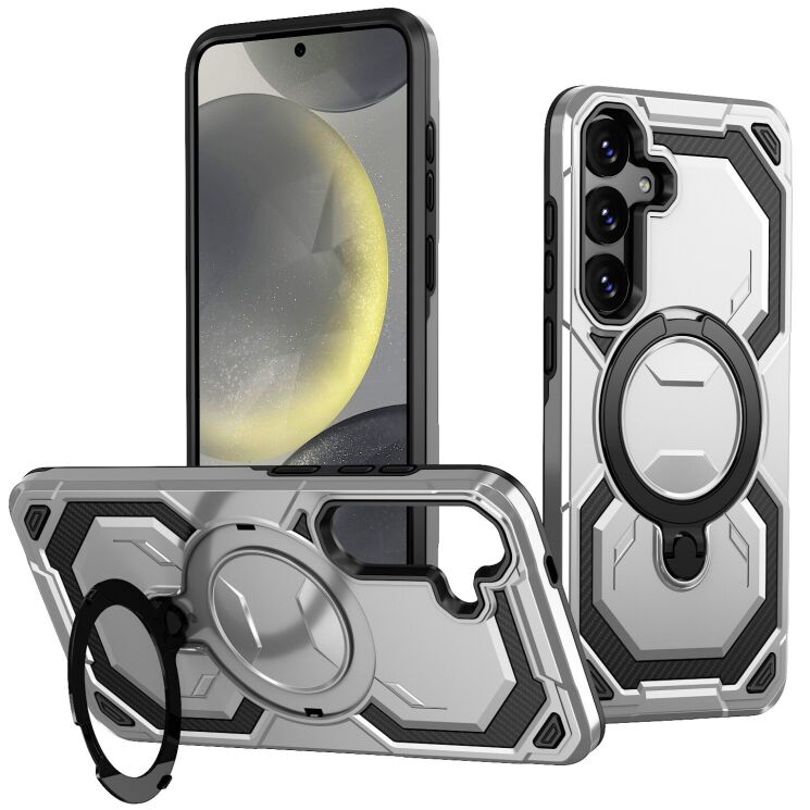 Защитный чехол Reframe Hybrid Magnetic для Samsung Galaxy S24 FE (S721) - Grey: фото 1 из 7