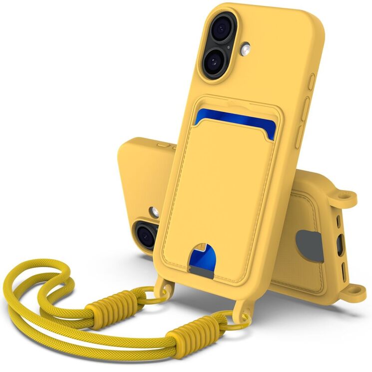 Захисний чохол Reframe Silicone Holder для Apple iPhone 17 - Yellow: фото 1 з 7
