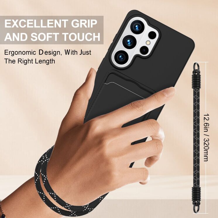 Защитный чехол Reframe Silicone Holder для Samsung Galaxy S26 Ultra - Black: фото 4 из 8