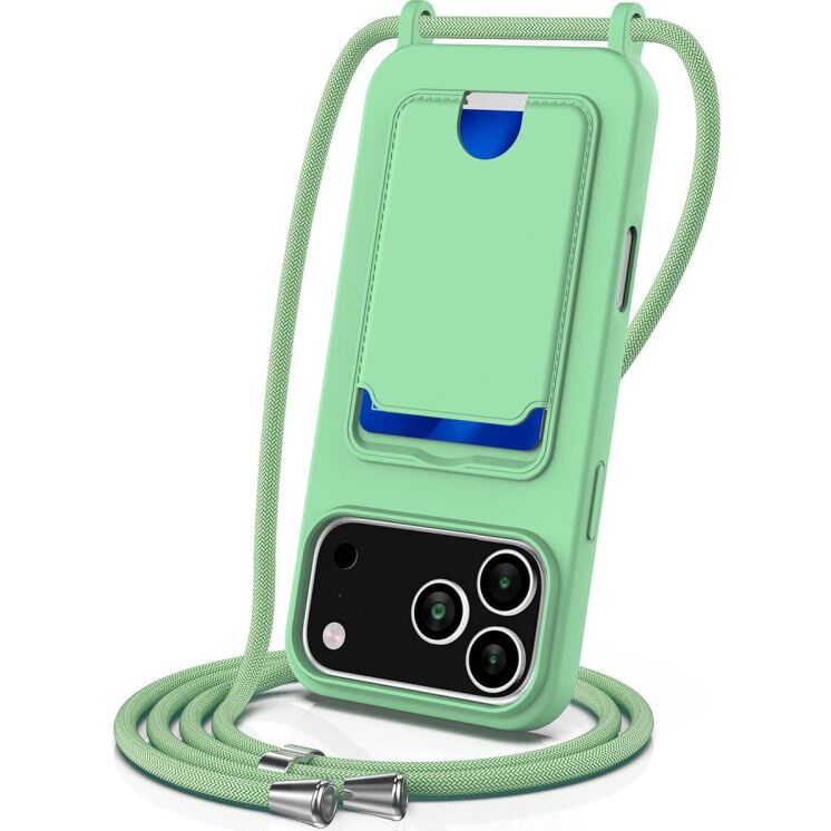 Захисний чохол Reframe Silicone Holder with Strap для iPhone 18 Pro Max / 17 Pro Max - Green: фото 1 з 8