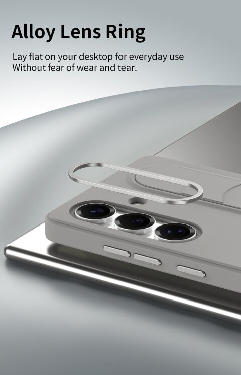 Защитный чехол Reframe Standing Grip для Samsung Galaxy S25 Plus (S936) - Sapphire: фото 6 из 13