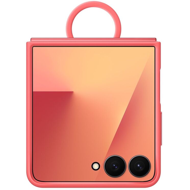 Защитный чехол Ring Case (Silicone) для Samsung Galaxy Flip 7 (EF-PF766TREGUA) - Red: фото 5 из 6