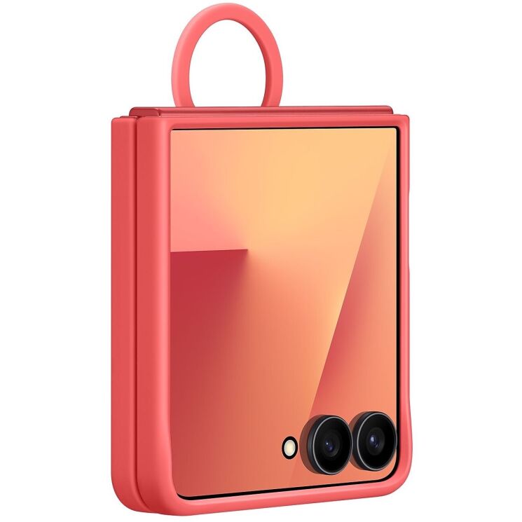 Защитный чехол Ring Case (Silicone) для Samsung Galaxy Flip 7 (EF-PF766TREGUA) - Red: фото 6 из 6