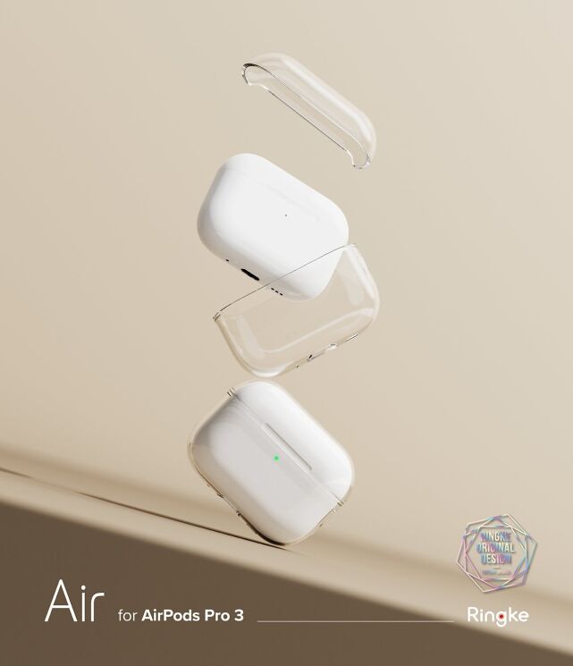 Защитный чехол Ringke Air (FH) для AirPods Pro 3 (8800293859345) - Clear: фото 2 из 11