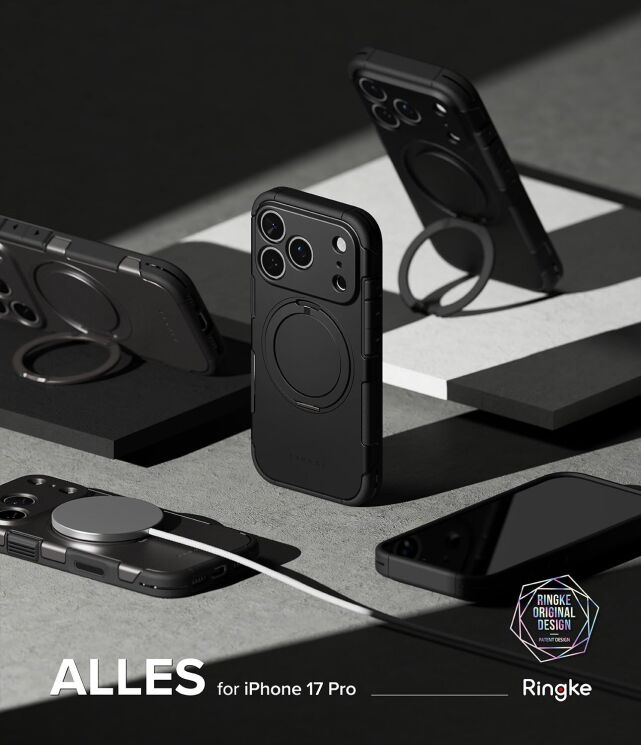 Защитный чехол Ringke Alles для iPhone 17 Pro (8800328811232) - Gun Metal: фото 2 из 12