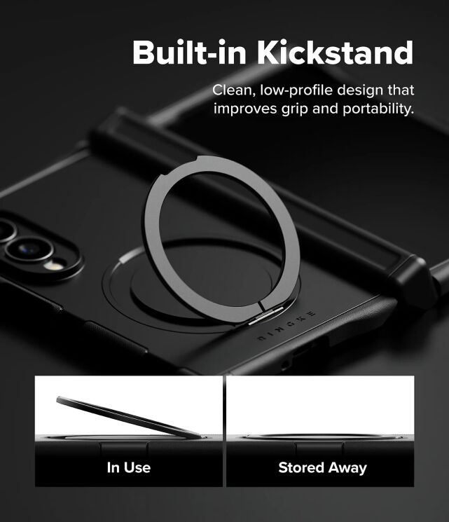 Защитный чехол Ringke Alles Magnetic для Samsung Galaxy Fold 8 (8800380460553) - Black: фото 7 из 24