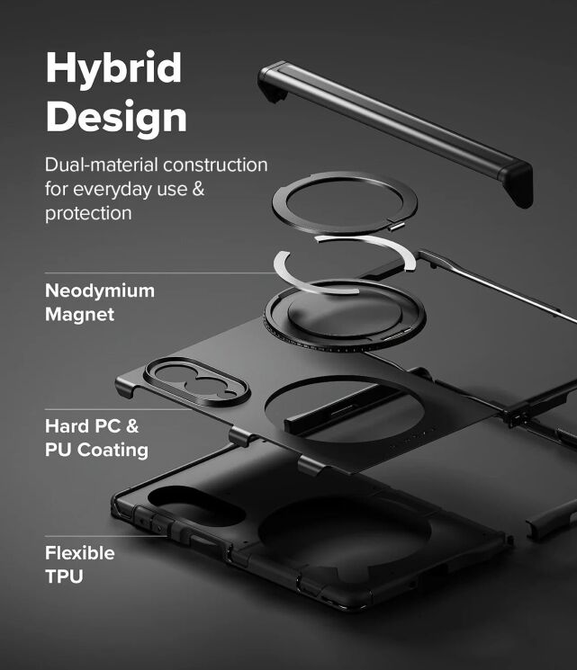 Защитный чехол Ringke Alles Magnetic для Samsung Galaxy Fold 8 (8800380460553) - Black: фото 12 из 24