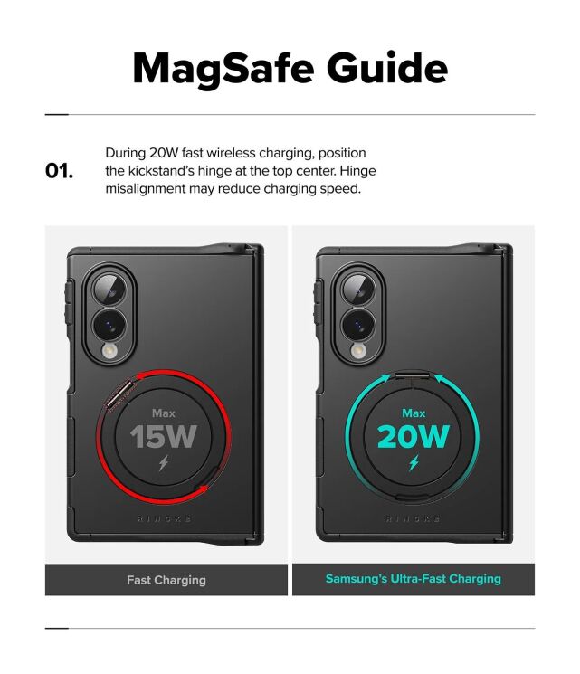 Защитный чехол Ringke Alles Magnetic для Samsung Galaxy Fold 8 (8800380460553) - Black: фото 22 из 24