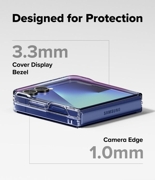 Защитный чехол Ringke Fusion (FF) для Samsung Galaxy Flip 7 (8800293855552) - Clear: фото 13 из 17