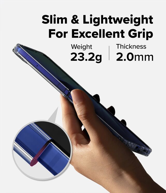 Защитный чехол Ringke Fusion (FF) для Samsung Galaxy Flip 7 (8800293855552) - Clear: фото 8 из 17
