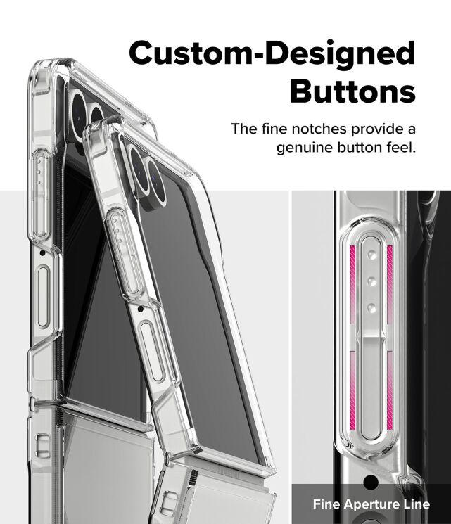 Защитный чехол Ringke Fusion (FF) для Samsung Galaxy Flip 7 (8800293855552) - Clear: фото 12 из 17