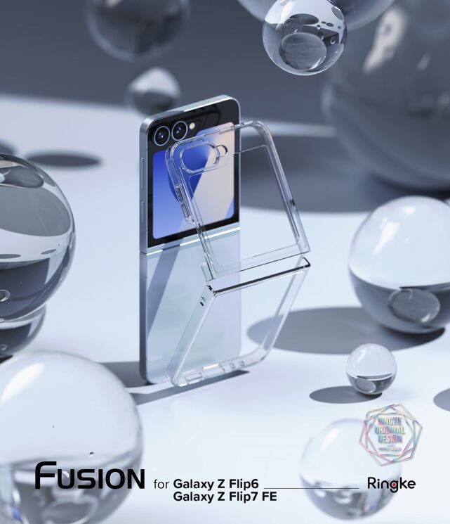 Захисний чохол Ringke Fusion (FF) для Samsung Galaxy Flip 7 FE / Flip 6 (8809961787010) - Clear: фото 2 з 15
