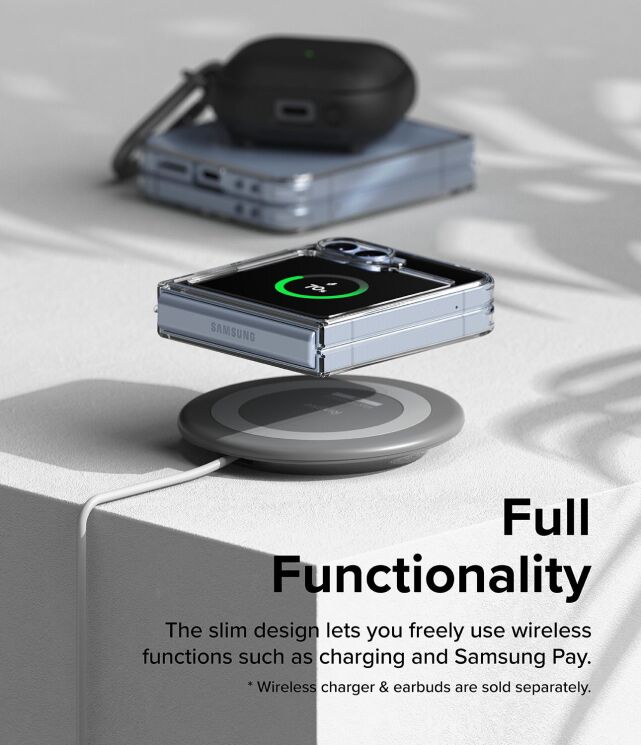 Захисний чохол Ringke Fusion (FF) для Samsung Galaxy Flip 7 FE / Flip 6 (8809961787010) - Clear: фото 8 з 15