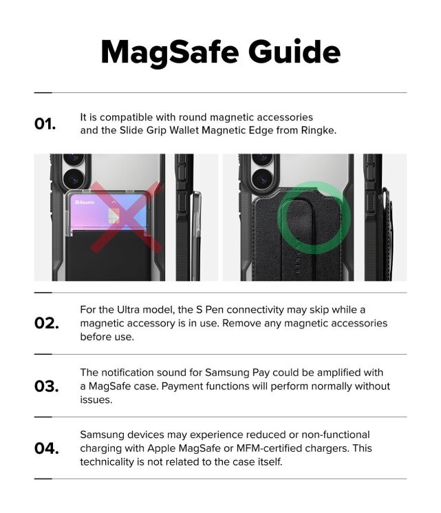 Защитный чехол Ringke Fusion X MagSafe для Samsung Galaxy S26 Plus (S947) 8800328815186 - Black: фото 19 из 19