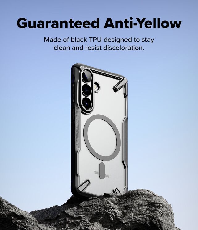 Защитный чехол Ringke Fusion X MagSafe для Samsung Galaxy S26 Plus (S947) 8800328815186 - Black: фото 9 из 19