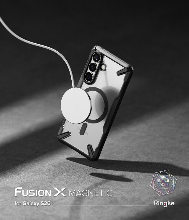 Защитный чехол Ringke Fusion X MagSafe для Samsung Galaxy S26 Plus (S947) 8800328815186 - Black: фото 4 из 19