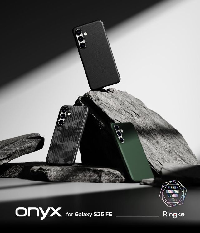 Защитный чехол Ringke Onyx для Samsung Galaxy S25 FE (S731) 8800293859574 - Black: фото 2 из 11