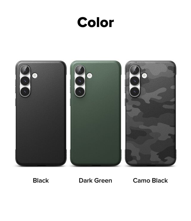 Защитный чехол Ringke Onyx для Samsung Galaxy S25 FE (S731) 8800293859574 - Black: фото 10 из 11