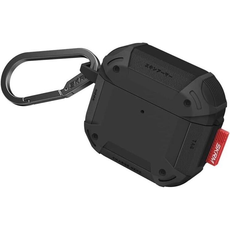 Захисний чохол SKINARMA MECHA CE для Apple AirPods 4 - Black: фото 2 з 6