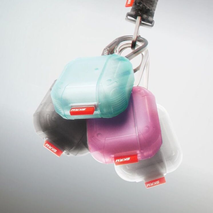 Захисний чохол SKINARMA MECHA CE для Apple AirPods 4 - Olive: фото 5 з 6