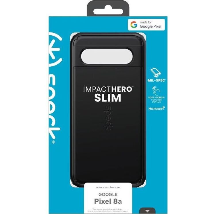 Захисний чохол Speck Impact Hero Slim для Google Pixel 8A (150670-1041) - Black: фото 7 з 7