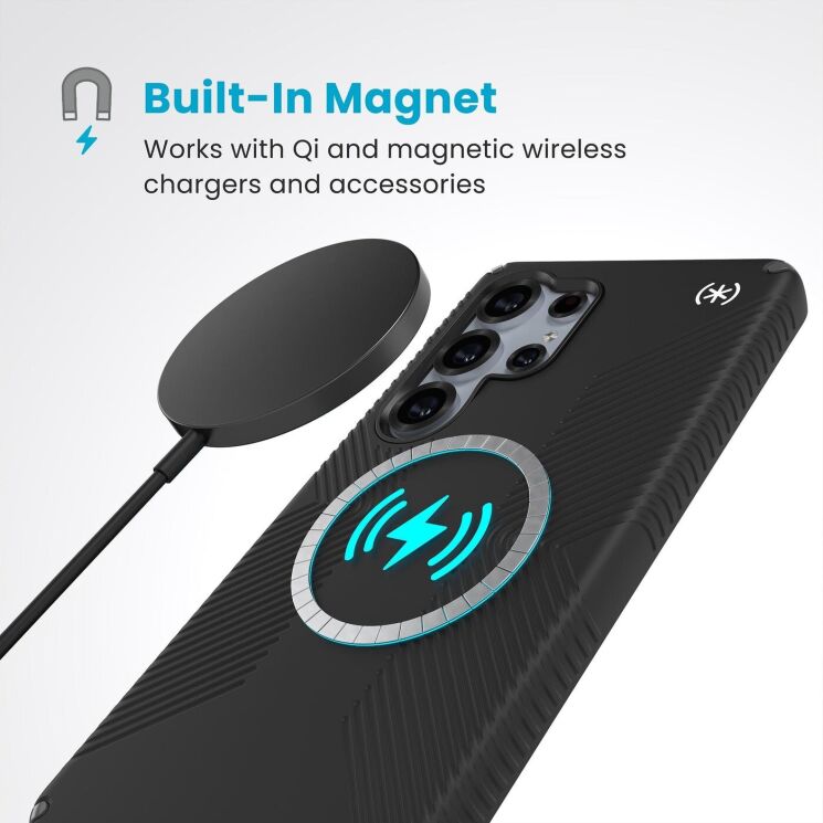 Захисний чохол Speck Presidio2 Grip Magnet для Samsung Galaxy S25 Ultra (S938) 150890-3205 - Black: фото 5 з 10