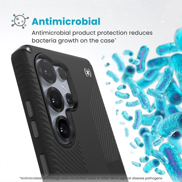 Захисний чохол Speck Presidio2 Grip Magnet для Samsung Galaxy S25 Ultra (S938) 150890-3205 - Black: фото 9 з 10