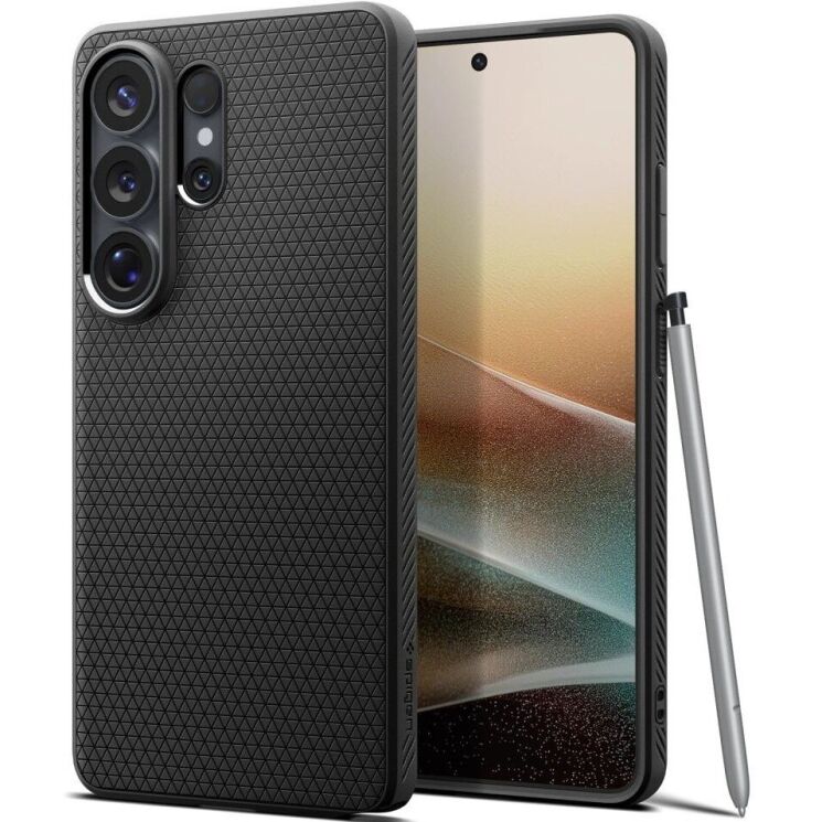 Захисний чохол Spigen Liquid Air для Samsung Galaxy S26 Ultra (S948) ACS10670 - Matte Black: фото 1 з 12