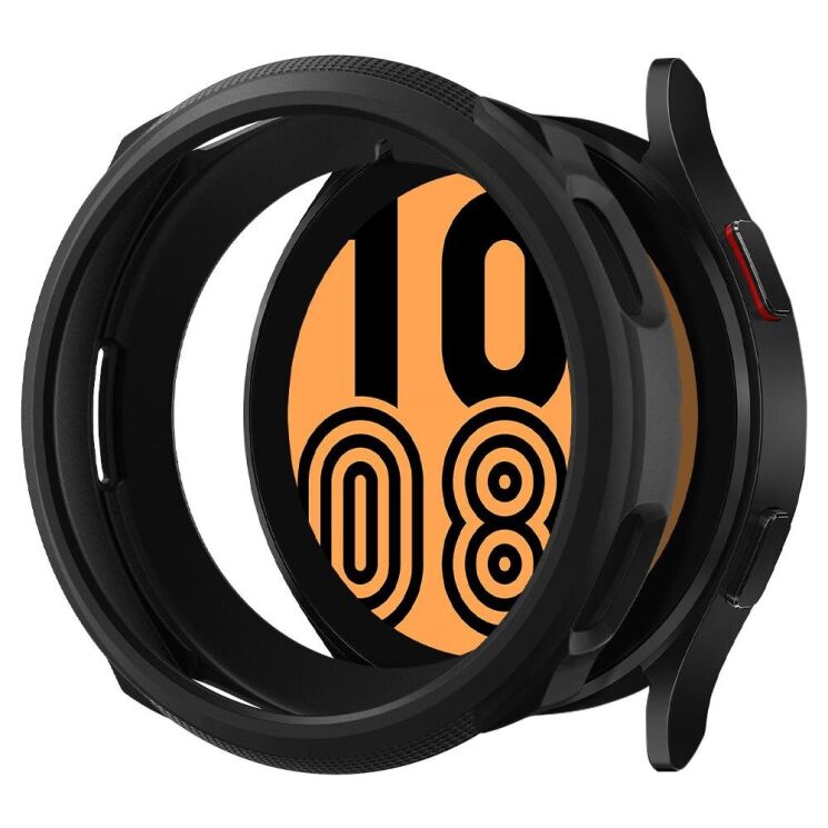 Защитный чехол Spigen (SGP) Liquid Air Case для Samsung Galaxy Watch 4 / 5 (40mm) - Matte Black: фото 3 из 16