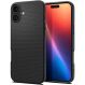 Защитный чехол Spigen (SGP) Liquid Air для Apple iPhone 16 Plus - Matte Black (360656B). Фото 1 из 17