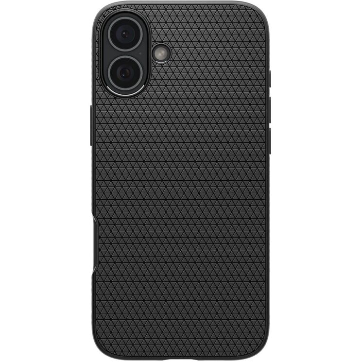 Защитный чехол Spigen (SGP) Liquid Air для Apple iPhone 16 Plus - Matte Black: фото 2 из 17