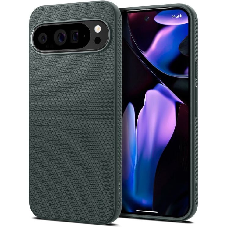 Защитный чехол Spigen (SGP) Liquid Air для Google Pixel 9 Pro XL - Abyss Green: фото 1 из 17