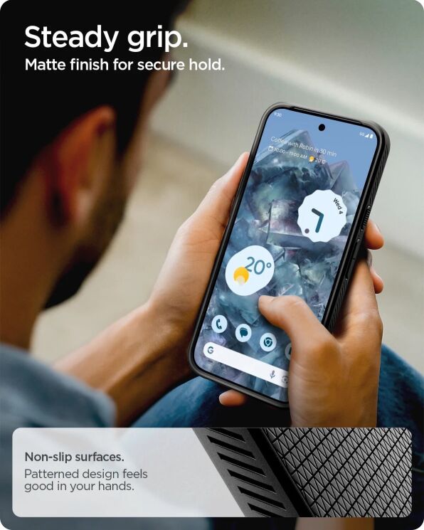 Захисний чохол Spigen (SGP) Liquid Air (MagFit) для Google Pixel 10 Pro XL (ACS09718) - Matte Black: фото 15 з 16
