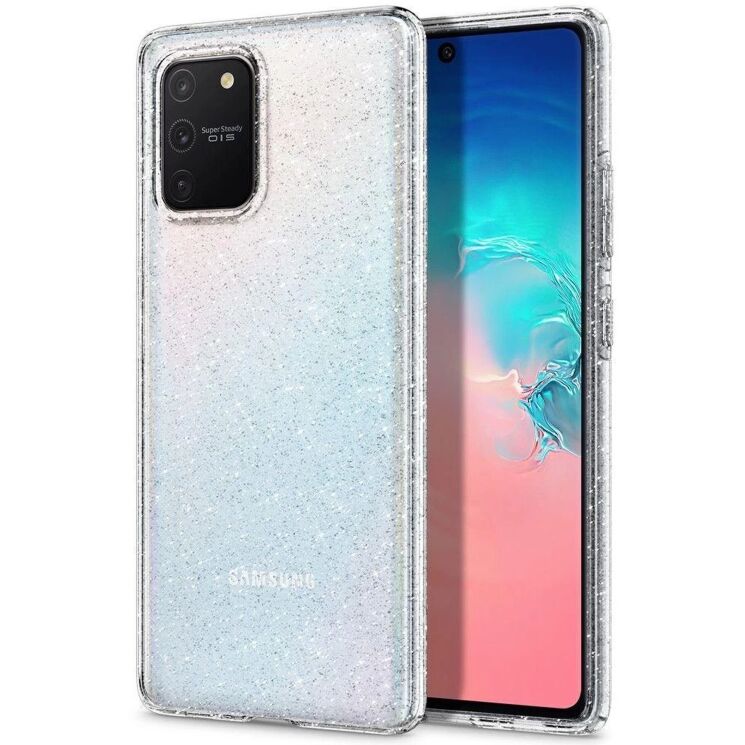 Защитный чехол Spigen (SGP) Liquid Crystal Glitter для Samsung Galaxy S10 Lite (G770) - Crystal Quartz: фото 1 из 10