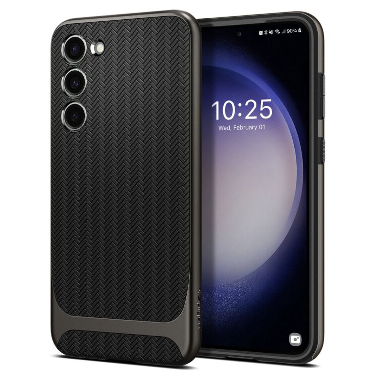 Защитный чехол Spigen (SGP) Neo Hybrid для Samsung Galaxy S23 Plus (S916) - Gunmetal: фото 1 из 18