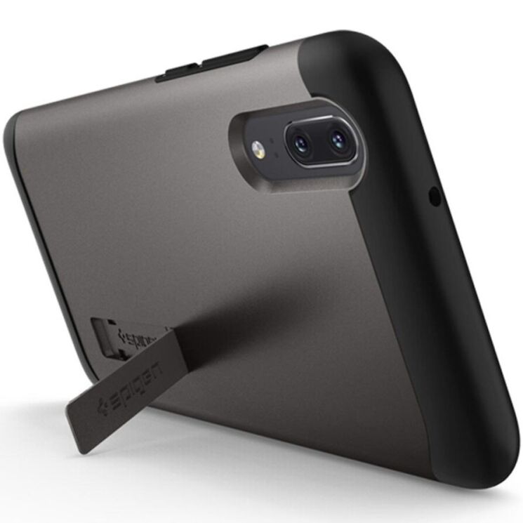 Защитный чехол Spigen (SGP) Slim Armor для Huawei P20 - Gunmetal: фото 7 из 8