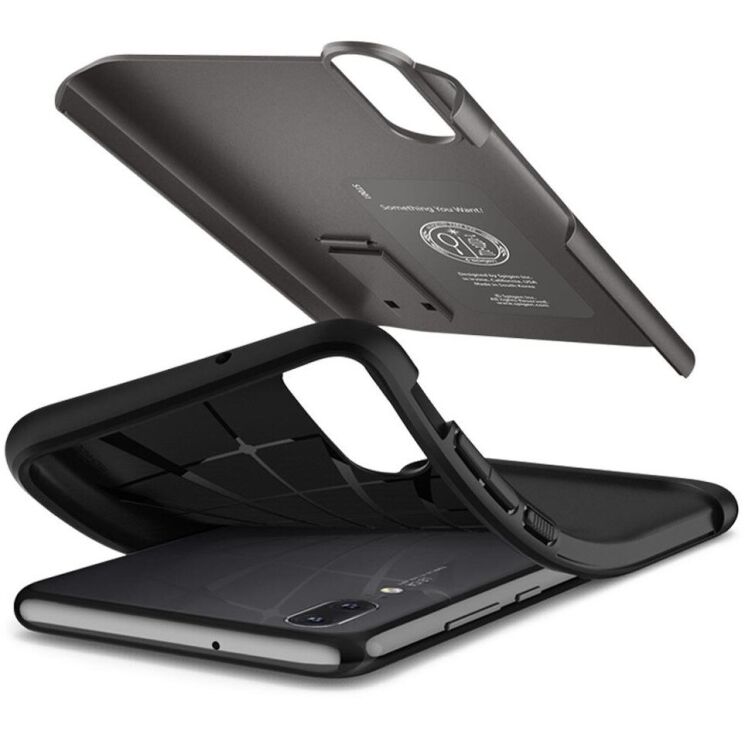 Защитный чехол Spigen (SGP) Slim Armor для Huawei P20 - Gunmetal: фото 8 из 8