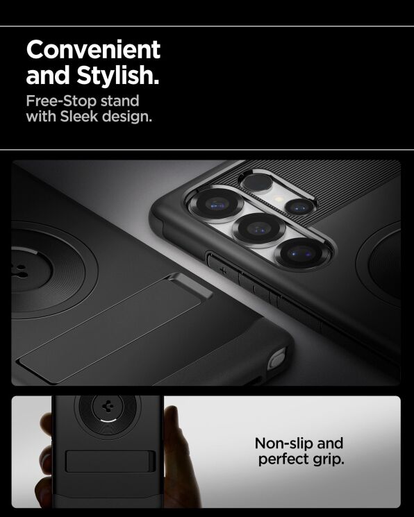 Захисний чохол Spigen (SGP) Slim Armor (MagFit) для Samsung Galaxy S25 Ultra (S938) ACS08909 - Black: фото 13 з 16