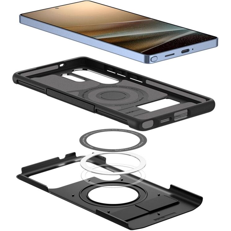 Захисний чохол Spigen (SGP) Slim Armor (MagFit) для Samsung Galaxy S25 Ultra (S938) ACS08909 - Black: фото 7 з 16