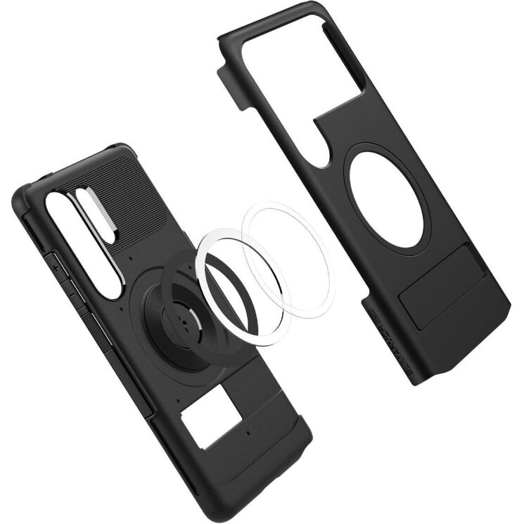 Захисний чохол Spigen (SGP) Slim Armor (MagFit) для Samsung Galaxy S25 Ultra (S938) ACS08909 - Black: фото 8 з 16