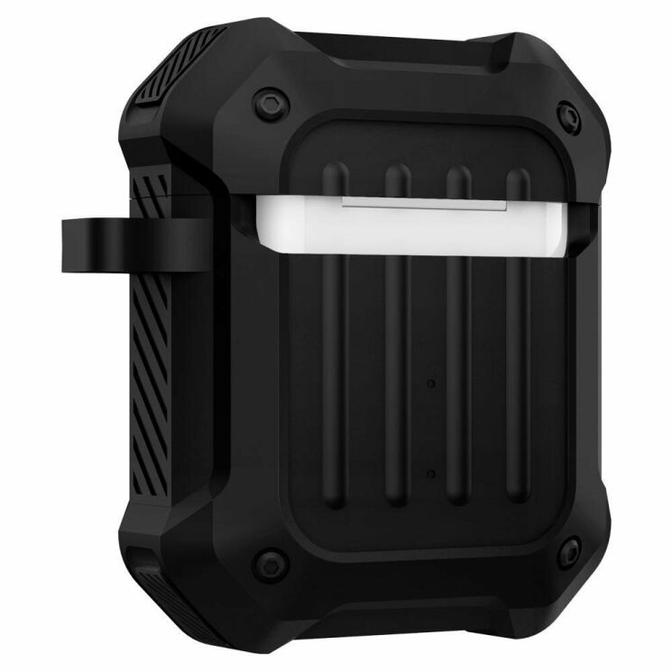 Защитный чехол Spigen (SGP) Tough Armor для Apple AirPods 1 / 2 - Black: фото 7 из 14