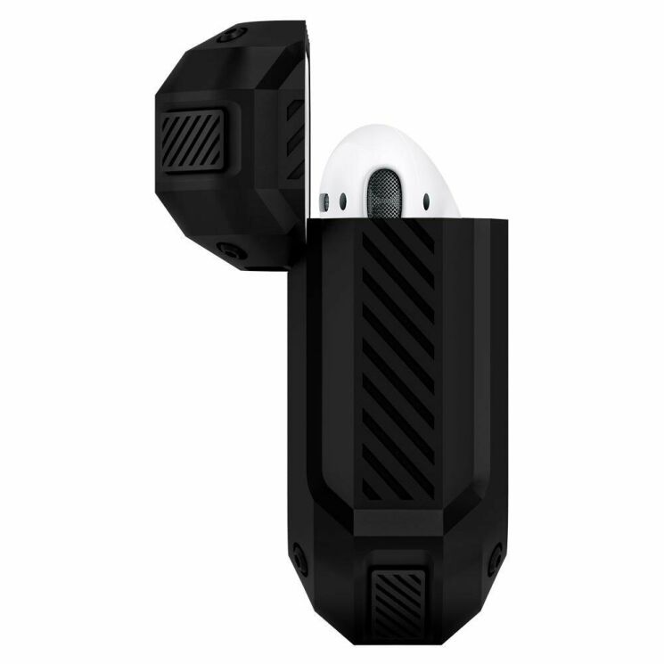 Защитный чехол Spigen (SGP) Tough Armor для Apple AirPods 1 / 2 - Black: фото 8 из 14