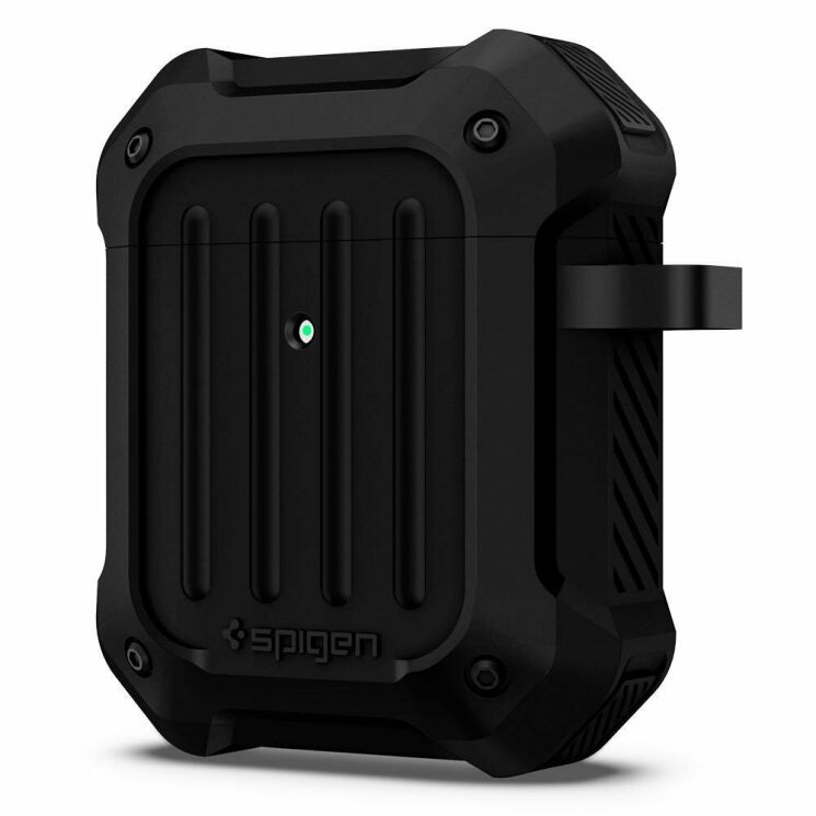 Защитный чехол Spigen (SGP) Tough Armor для Apple AirPods 1 / 2 - Black: фото 4 из 14