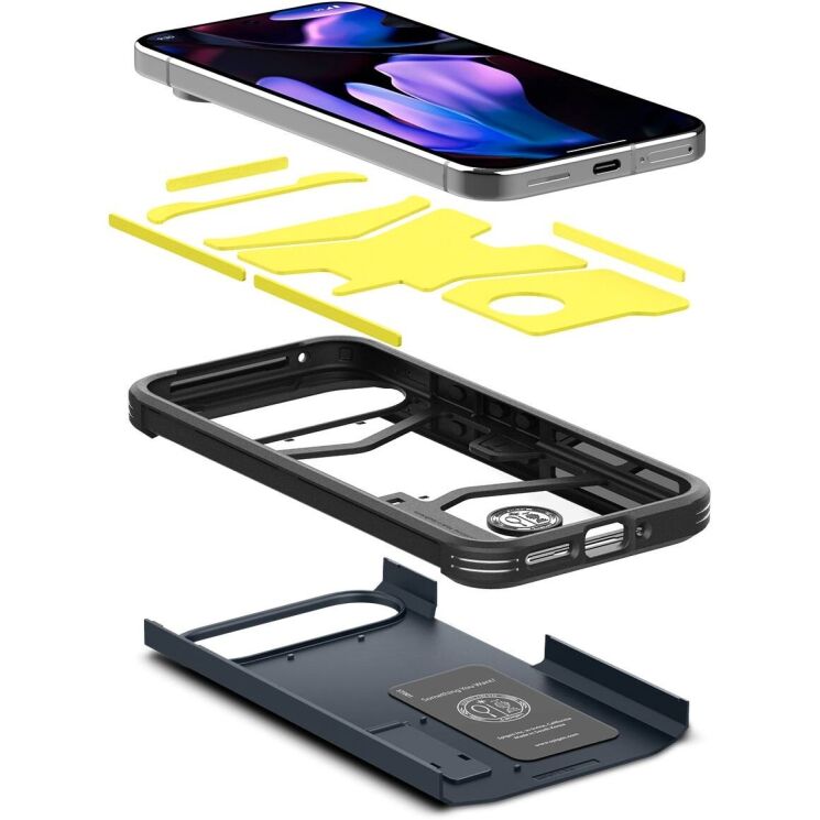 Защитный чехол Spigen (SGP) Tough Armor для Google Pixel 9 / 9 Pro - Metal Slate: фото 5 из 16